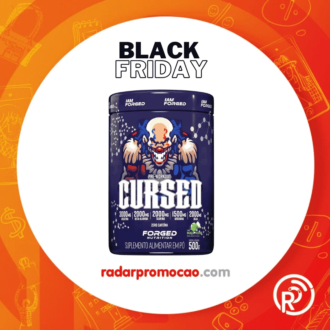 Radar Promoção - Pré Treino Cursed Sem Cafeina 500g Alta Performance