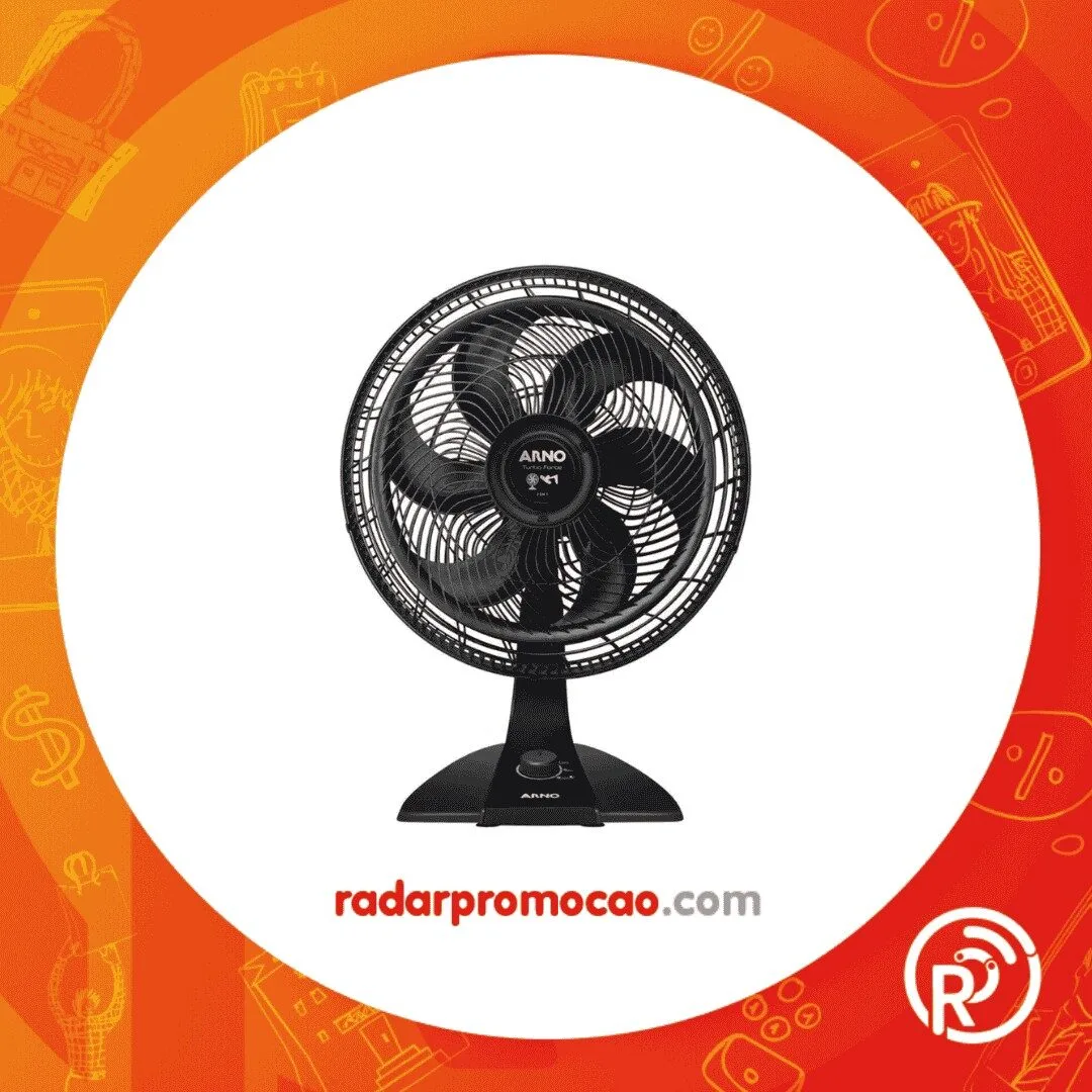 Radar Promoção - Ventilador Arno Turbo Force 2 em 1 Preto VF42